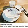Chinese Landscape Ceramic Dipping Dish Set