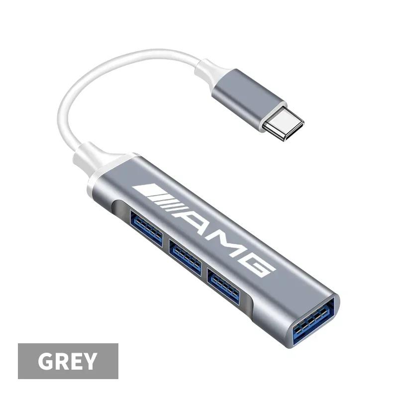 

2025 Для автомобиля Mercedes-Benz USB-зарядное устройство Кабель питания Type-C USB 3.0 Адаптер-хаб Для Mercedes Benz C180 C200 C260 C300 W108 W124 W1