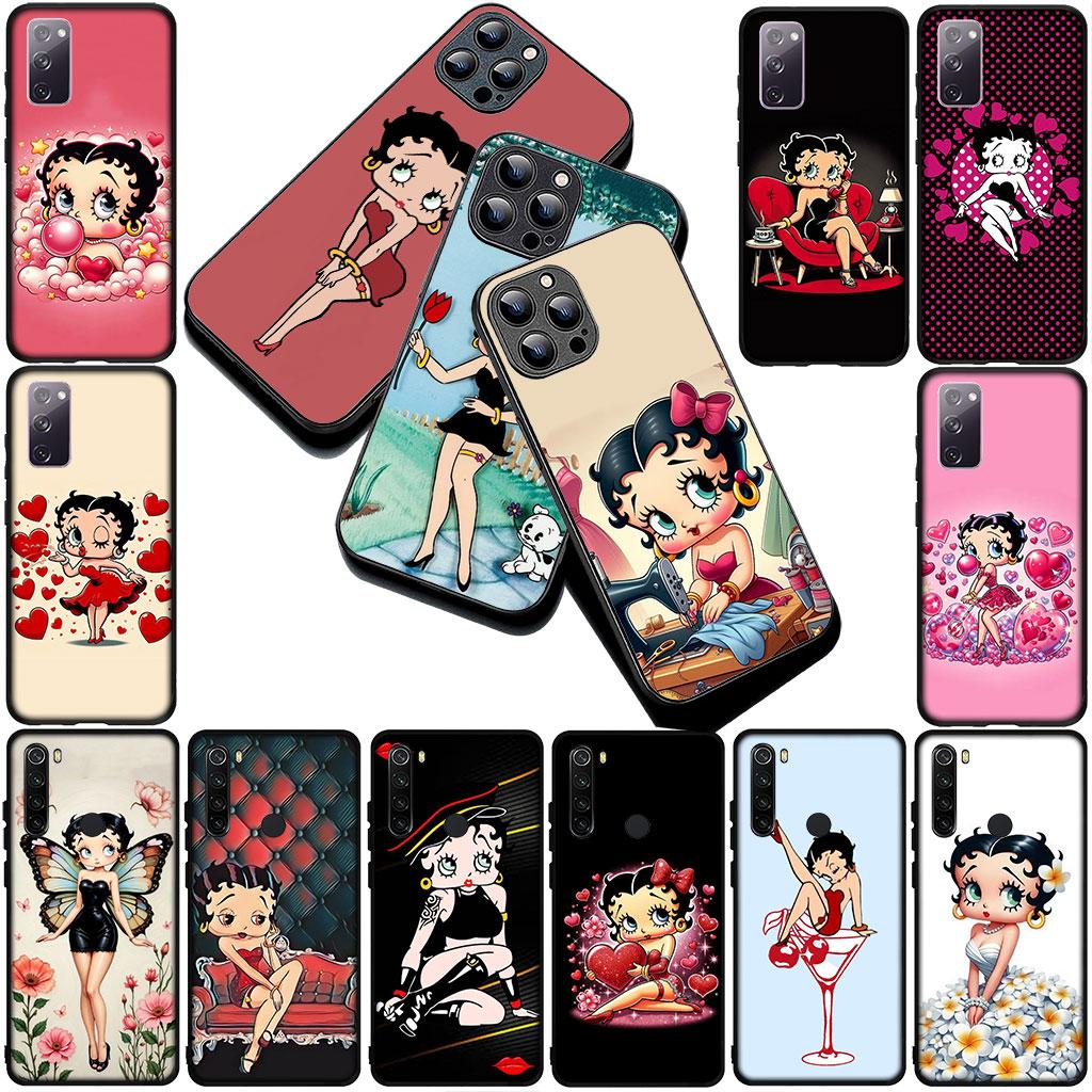 Anime B-Bettys Lovely B-Boops Phone Cover Soft Case for Xiaomi Redmi 15 15C A4 A5 9A 9C NFC Note 9 8 9T 5G Casing