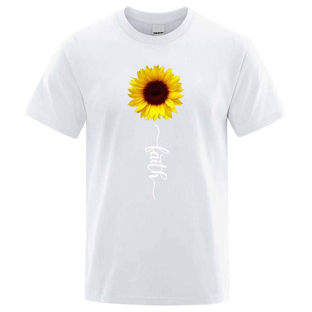 

Подсолнух надежды Красота Принт Мужчины Женщины Футболки Футболка Брендовая одежда Большие футболки Футболки с обычным рукавом 3XL