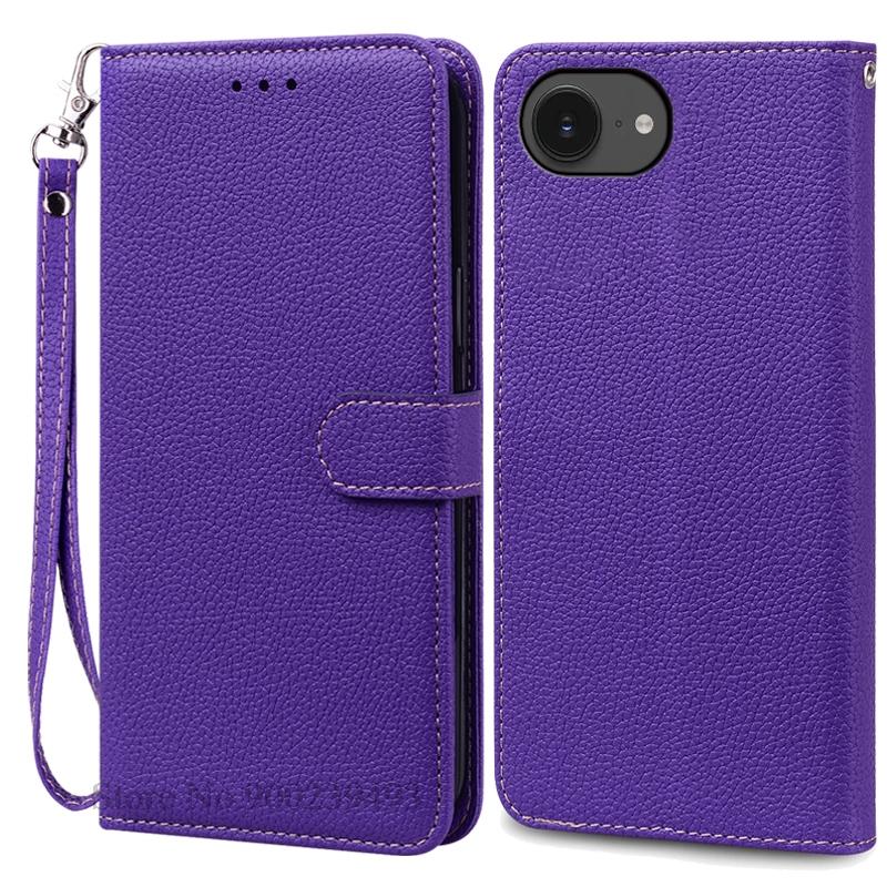 For iPhone 16e Case Leather Flip Wallet Cover For iPhone 16E Case Stand Book Fundas For iPhone 16e 16 E 2025 Phone Case Coque