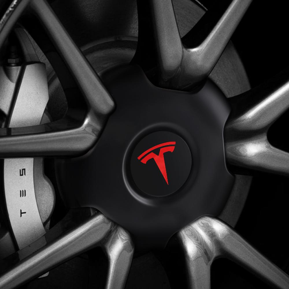 4 Stück 18-Zoll Radkappe für Tesla Model 3 Auto-Radnabenkappen Radnabenmitte Abdeckung OEM 1529680-A Autozubehör