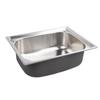 Kitchen Sink Thickened 304 Stainless Steel Top Mount Single Bowl Basin with Drain Kit for Home