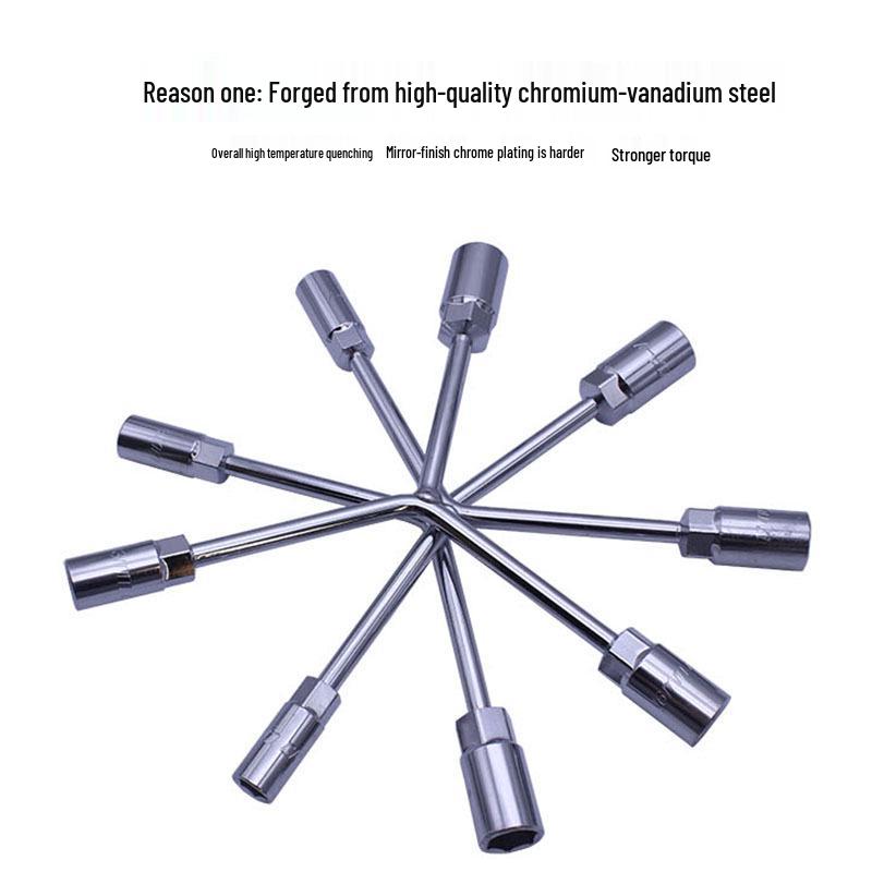 Triple Hex Socket Wrench Set for Car, Motorcycle, and EV Battery Repair