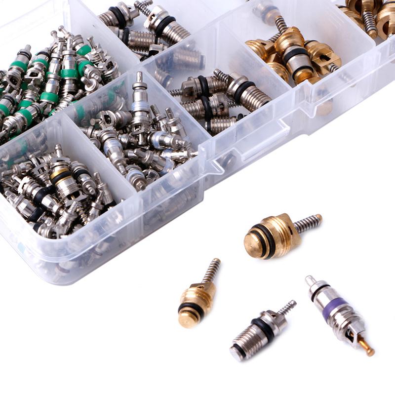 M7DF 134Pcs R134A A/C Car Auto  Conditioning for Valve Core Car Tire Assortment Hot