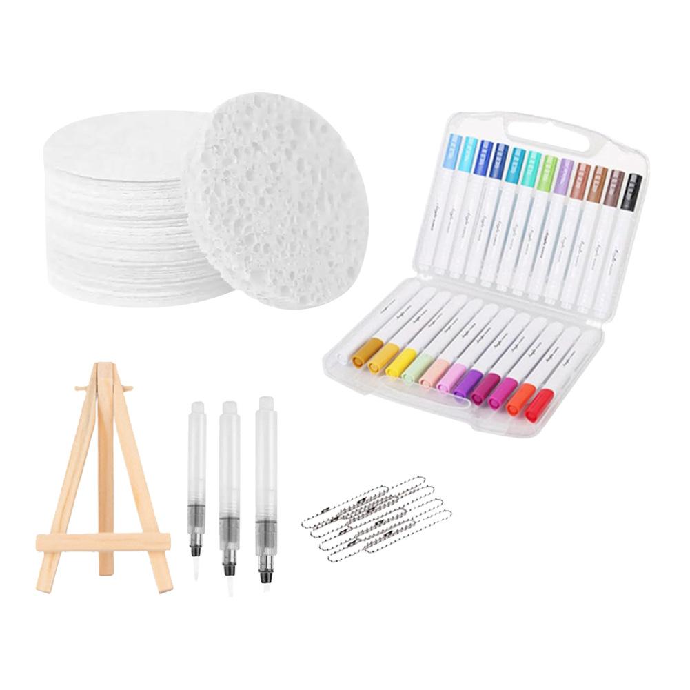 Magic Canvas Sponge DIY Creative Activity Bubble Popcorn Drawing Pen 12 Colors 3D Art Safe Puffy Pen Texture Painting Kit