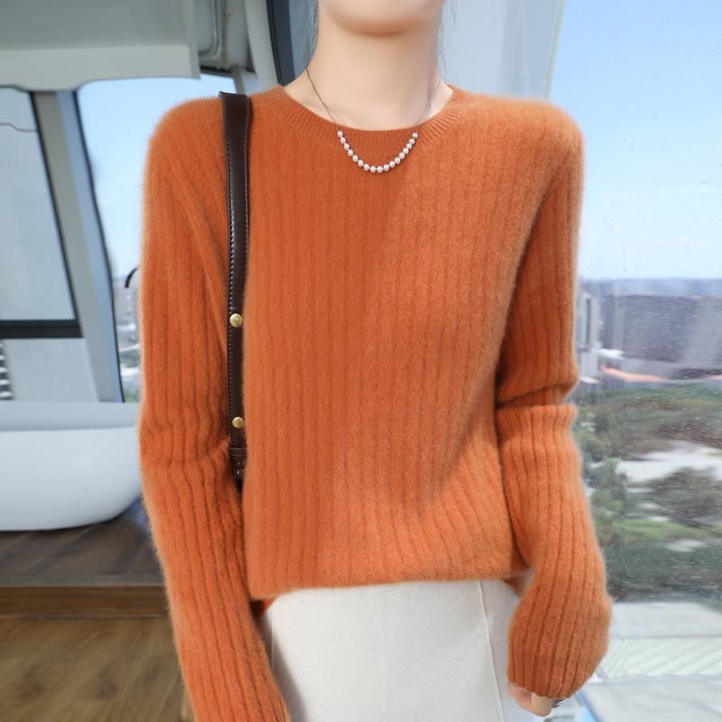 DAFIFY Damenmode, lässig, Herbst/Winter, einfarbig, mit Druck, lange Ärmel, O-Ausschnitt