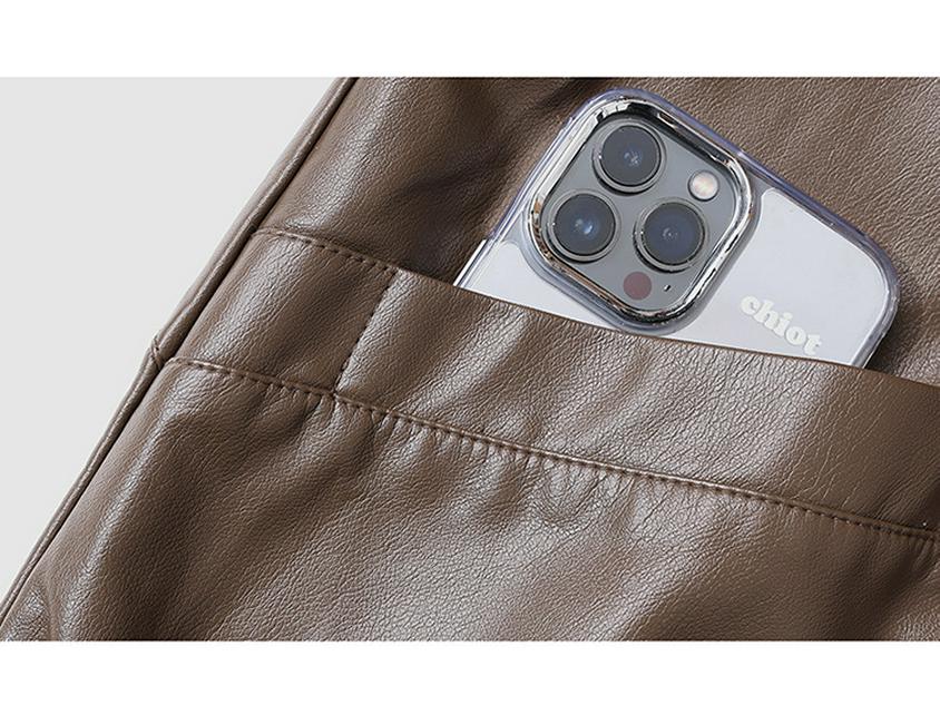 2025 Spring Women's Stylish Slim-Fit PU Leather Jacket - Fashionable Mom's Outerwear for 30s & 40s