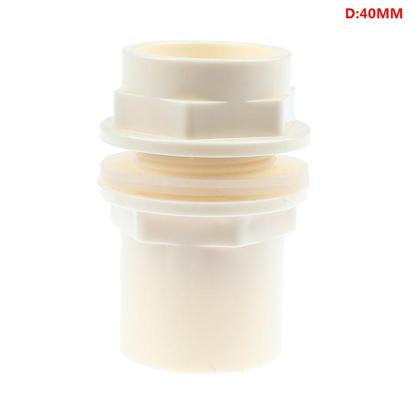 20-50Mm Pvc Pipe Connector Thicken Fish Tank Drainage Connector Garden Drain Pip