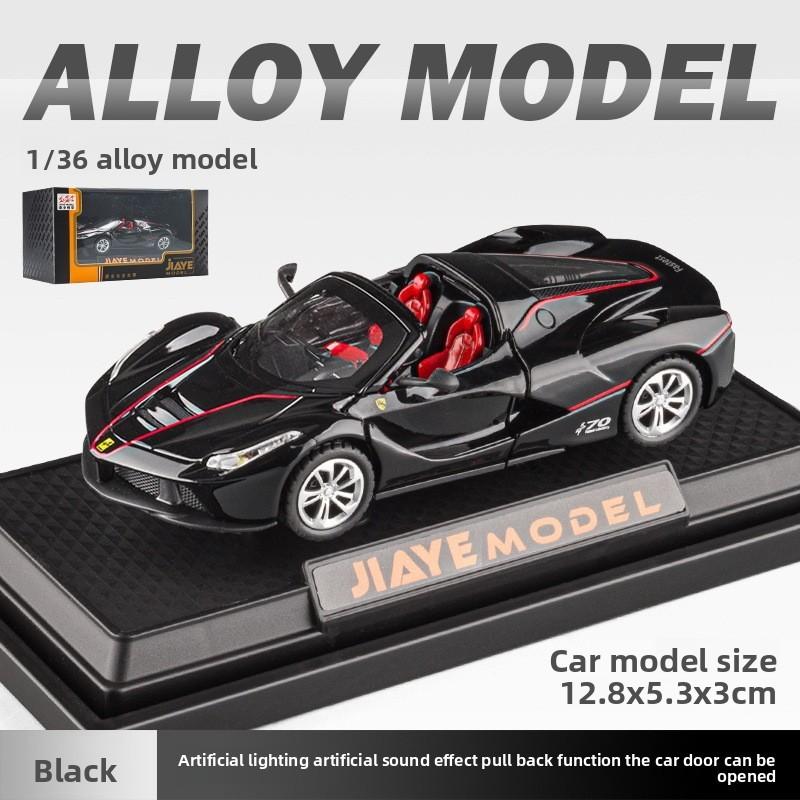 Car Laalloy Model 136 Scale Sports Light Sound Open Kids Doors