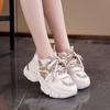 Lace-up Women Thick Bottom Sneakers 2026 Spring Autumn Breathable Soft Soled Sport Shoes Outdoor Non Slip Woman's Training Shoes