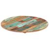 Day and Night - Day and Night Round Table Top Solid Recycled Wood 40 Cm 15-16 Mm