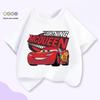 Children's Anime Sports Car Cotton T-shirt - Summer 2026 European & American Fashion