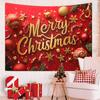 Festive Christmas Tapestry: Merry Christmas Party Banner & Backdrop Cloth Decoration