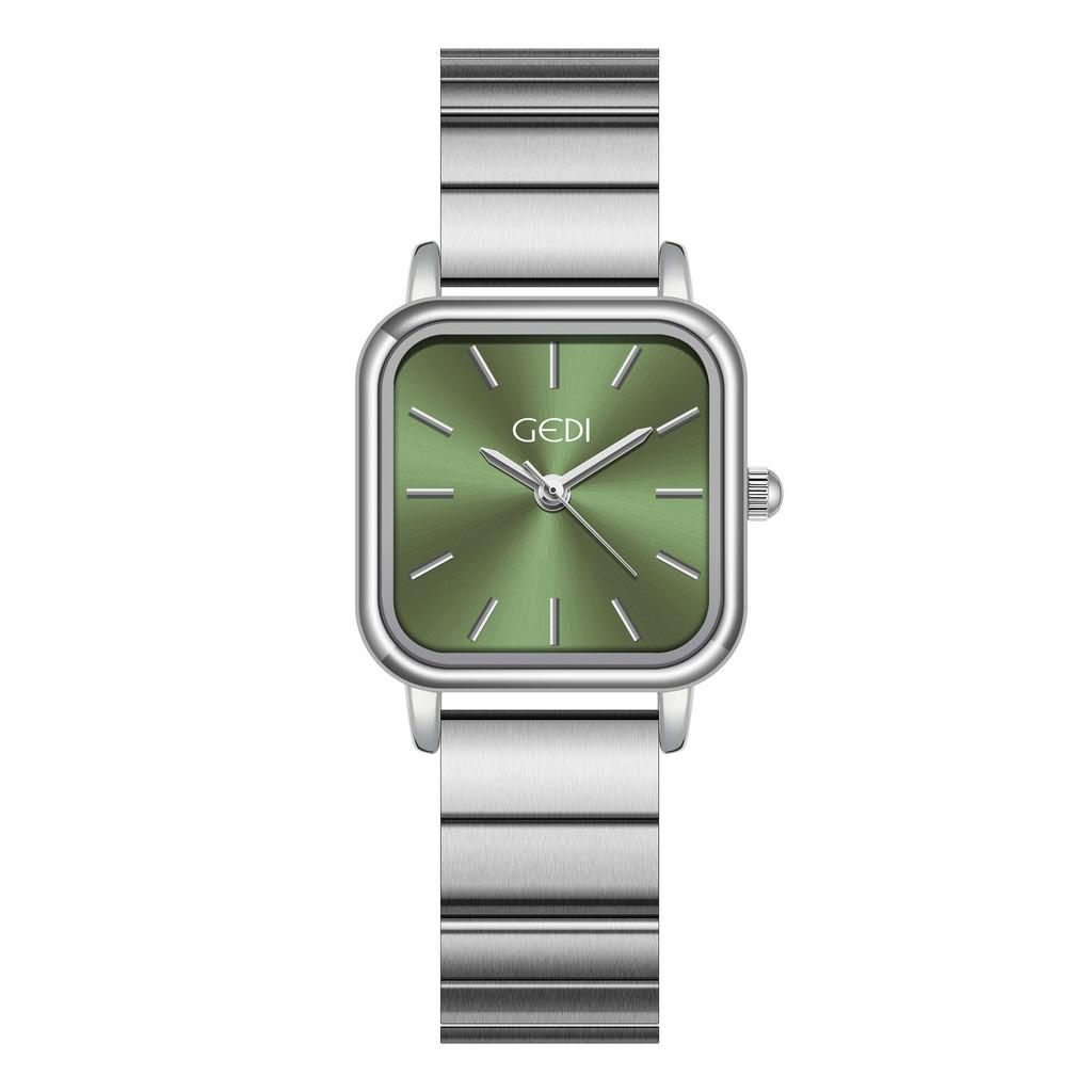 Gadi Elegant Stainless Steel Square Watch For Women With Water Resistance And Quartz Movement