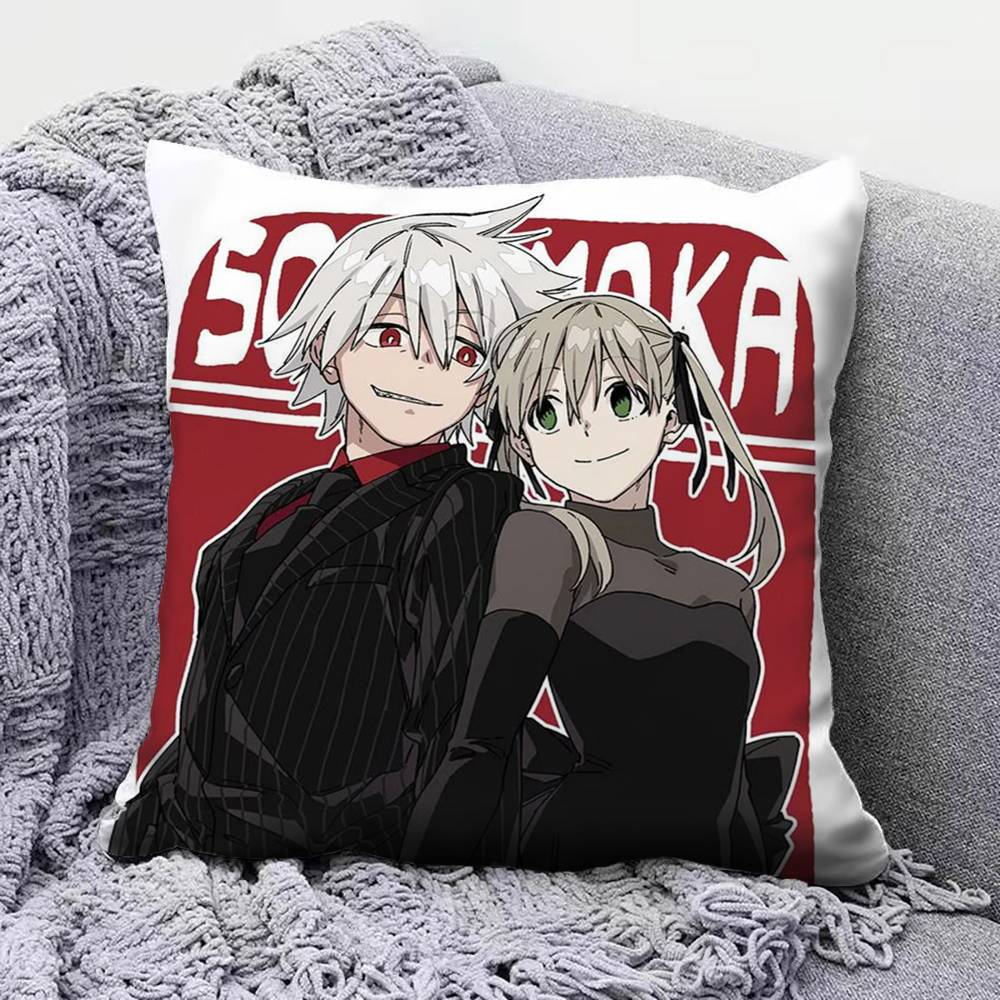 Anime S-Soul Eater Maka Pillow Covers, Home Sofa Cushion Covers And Aecorative Custom