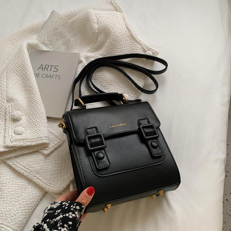 French retro simple backpack women's Cambridge bag autumn and winter new bag women's bag single shoulder crossbody handbag