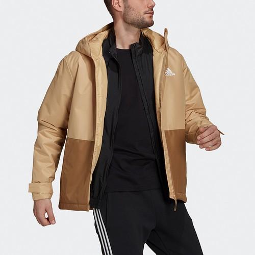 adidas Colorblock Hoodie Logo Sports Jacket Men’s Cardboard Yellow