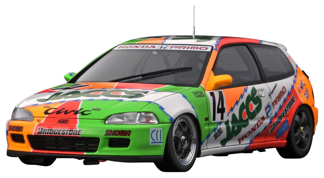 

модель зажигания JACCS CIVIC 1993 JTC готовый продукт 1/18 (# 14)
