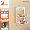 Miling Space Aluminum Wall-Mounted Foldable Kitchen Shelf