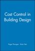 Kniha Cost Control In Building Design