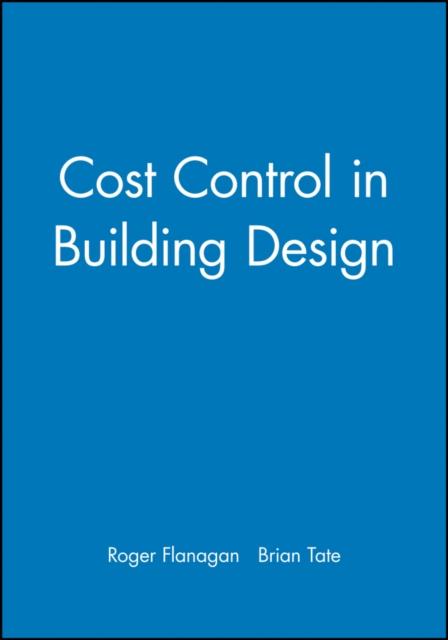 Kniha Cost Control In Building Design