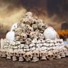 Figurki Mini Czaszek Główki Szkieletu Miniatury na Dekoracje Halloweenowe, Dekoracje Czaszki, Akcesoria do Domków dla Lalek na Dekoracje Halloweenowe, 40 szt.