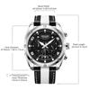 Megir Outdoor Sports Quartz Watches Men Top Luxury Brand Chronograph Leather Waterproof Wristwatches