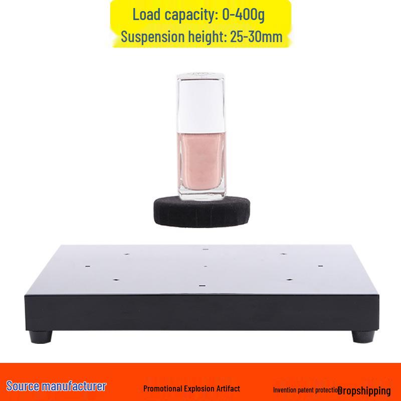 Magnetic Levitation LED Display Stand, 400g Capacity, 30mm Height for Exhibitions and Shops