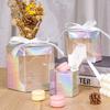 10 Stück Kuchenboxen Verpackungspapierbeutel Sechseckige Süßigkeitenboxen Mit Klarem PVC-Fenster Geburtstag Geschenkbox Geschenke Süßigkeiten Verpackung