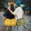 Travel Bag Double Pocket Design Large Capacity Luggage Bag Hand Shoulder Storage Bag