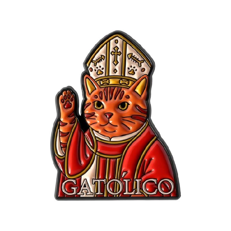 

Adorable Cartoon Puss Godfather Character Brooch Pin For Daily Charm Expression or As A Gift For Loved Ones Support 1