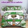 Elche CF Voetbal Patroon Beddengoed, Dekbed Set Dekbedovertrek Kussensloop Huis Verjaardagscadeau (1*dekbedovertrek+2*kussensloop, zonder vulling)
