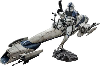 Capolavoro TV Star The Clone Wars Comandante Appo Speeder BARC Figura in Scala Bianco TMS076 Wars & 1/6