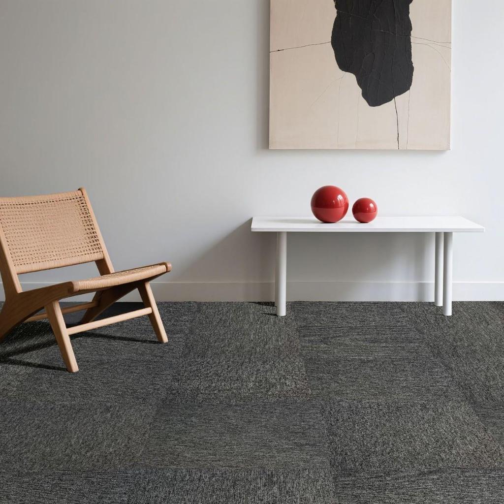 Tappeto Quadrato Ignifugo in Nylon per Ufficio - Silenzioso, Ritardante di Fiamma, Copertura Completa