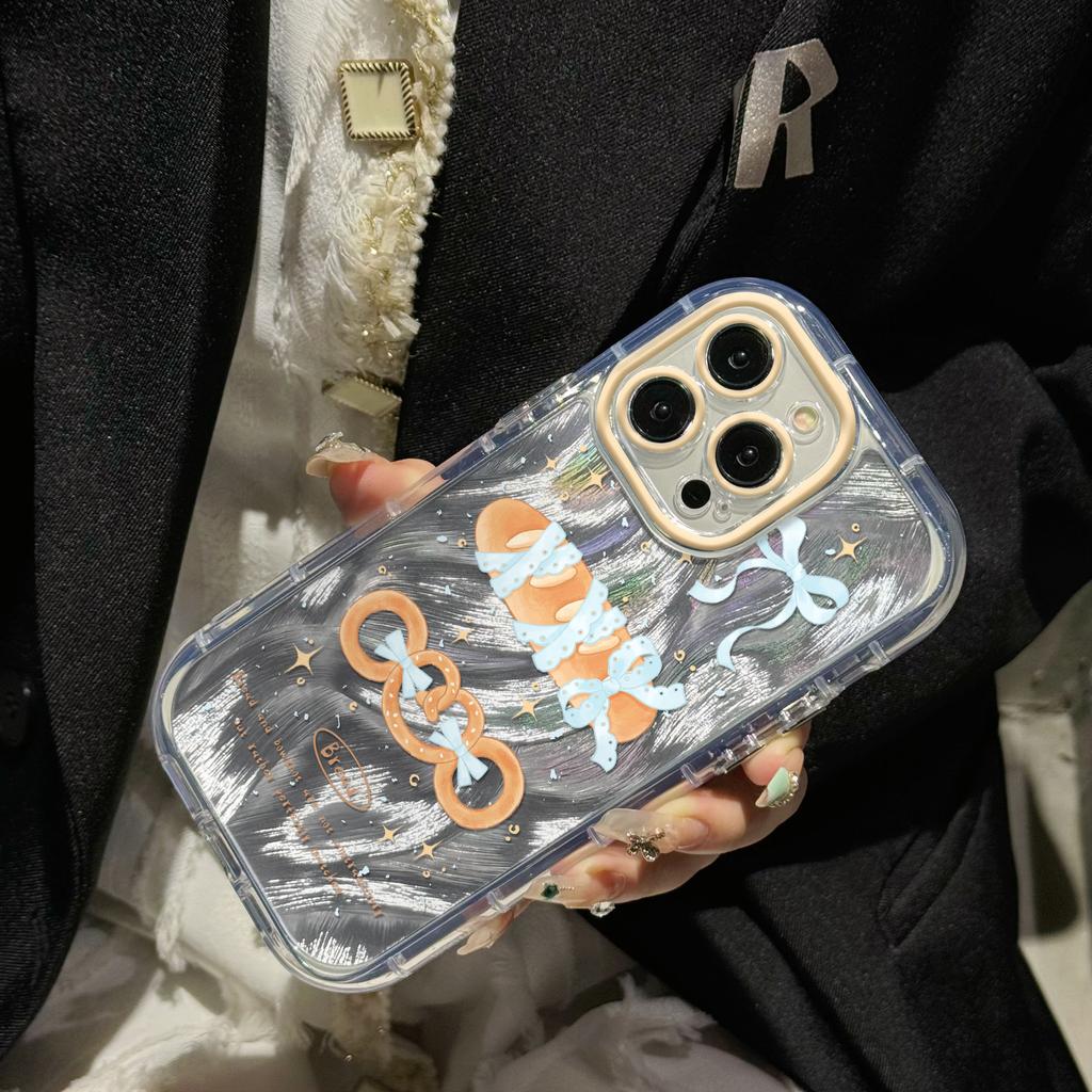 Korean ins style Apple 15promax mobile phone case iPhone14Pro/13/12 creative feather yarn xsmax