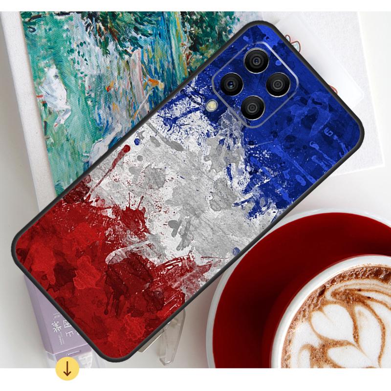 France National Flag Case For Samsung Galaxy M54 M23 M20 M32 M52 M56 M16 M36 M34 M14 M35 M55 M15 M11 M31 M13 M53
