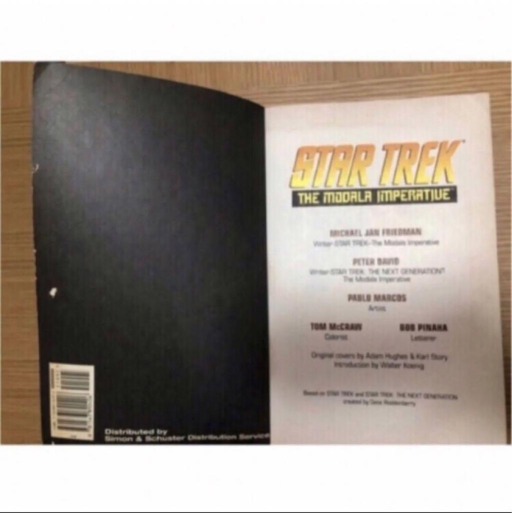 [USED] American comic STAR TREK foreign book rare Star Trek English space color