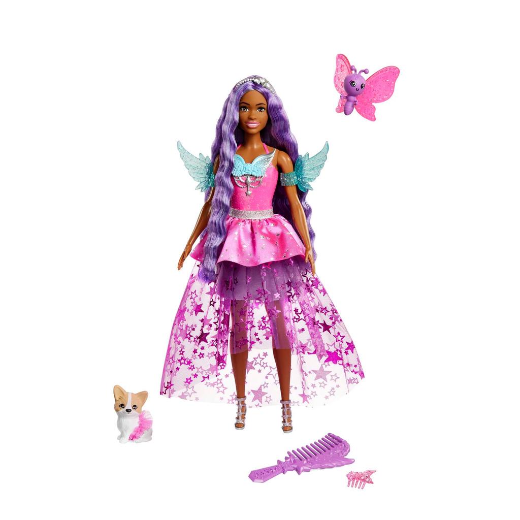 Muñeca Barbie Película Una Pizca de Magia Magia Brooklyn Mattel HLC32 Accesorios