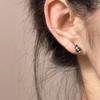Asymmetrical Guitar Music-Note Stud Earring Zirconia Statement Earring Stud Dainty Jewelry Gift Women Girl Sensitive Ear