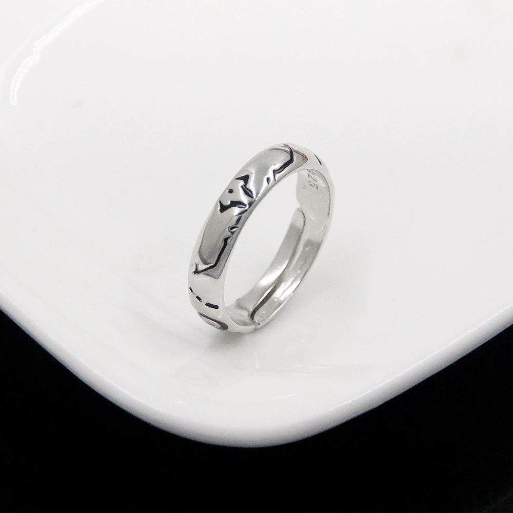 Anime Jujutsu Kaisen Ryomen Sukuna Itadori Yuji Ring Cosplay Metal Opening Adjustable Unisex Rings Jewelry Prop Accessories Gift