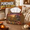 1pc Vintage Countryside Tissue Box - Truck Pumpkin Field Napkin Storage Box, Suitable for Rolls/Facial Tissues/Single Sheets, Two Sizes Available for 
