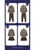 Children's British Academy Style Plaid School Uniform Set - Spring & Autumn