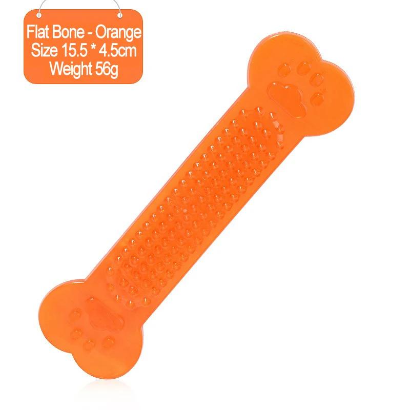 

Indestructible Dog Chew Toys for Aggressive Chewers Heavy Duty Rubber Bone Puppy Teething Toy with Toothbrush Function XS