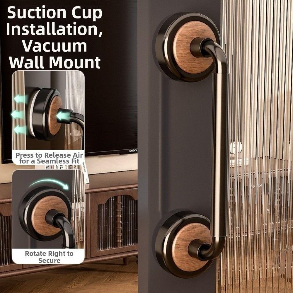 Removable Suction Cup Door Handle Waterproof Bathroom Shower Auxiliary Handle  Glass Door Window