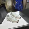 Scarpe donna nuove platform rialzate in pelle scarpe bianche in pelle e mesh scarpe sportive versatili donna