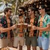 Heren Grappig Spierillusie T-shirt 3D Print Nep Open Hawaïaans T-shirt Te Heet om Vast te Houden Zomer Vakantie Casual Cadeau Herenkleding
