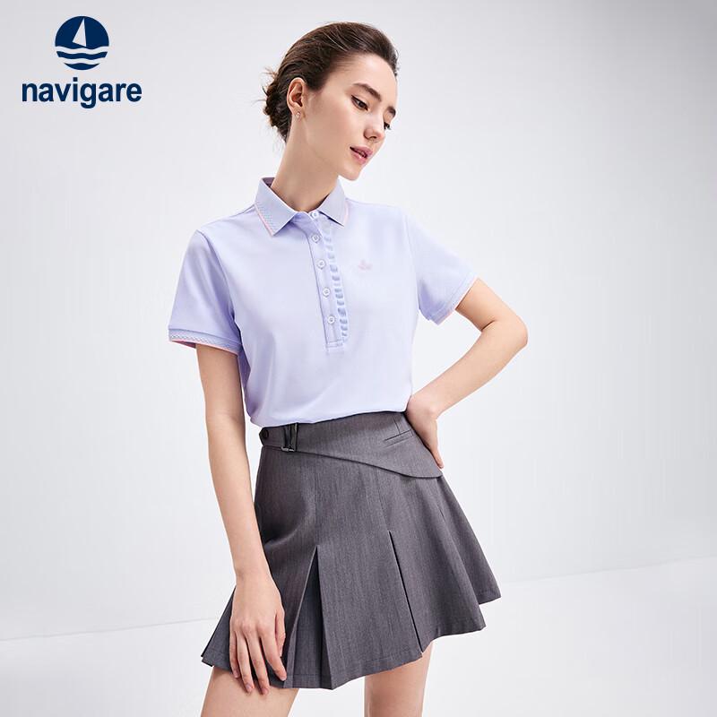 Navigare Women's Casual Short Sleeve Polo Shirt
