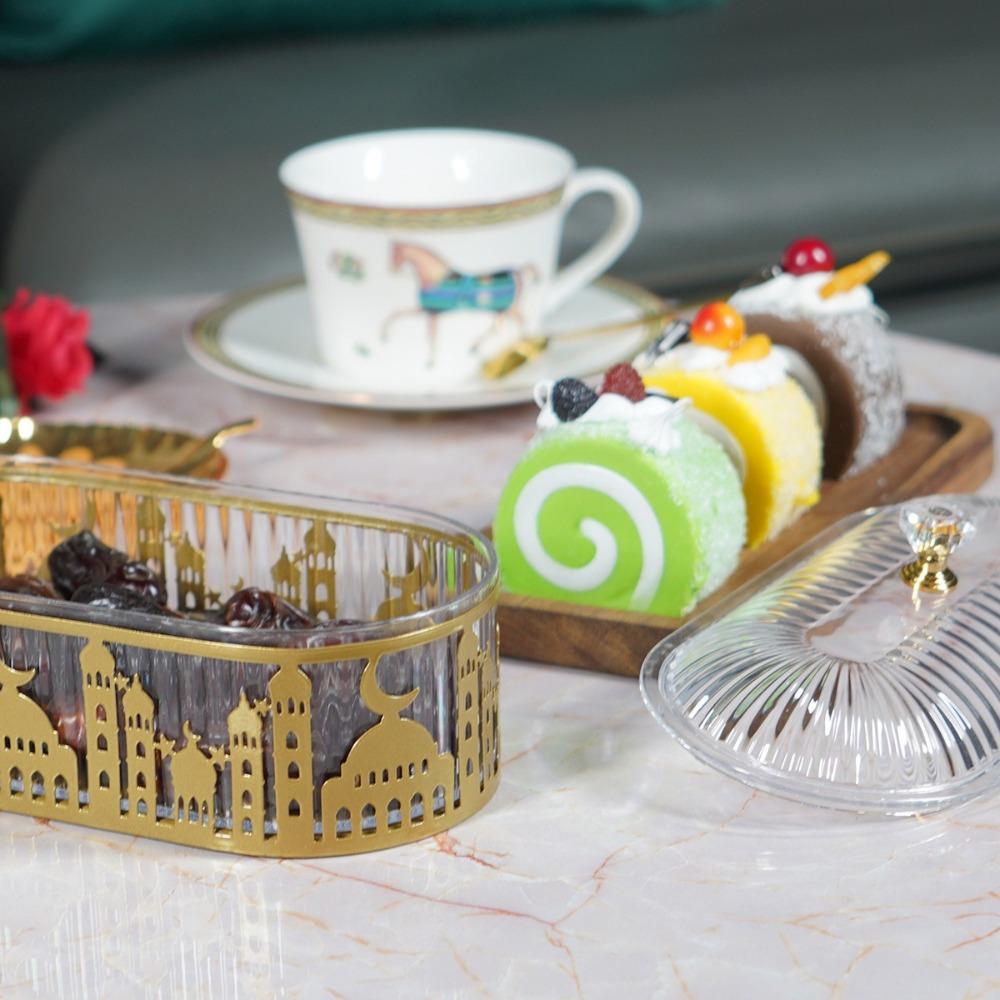 Eid Decoration Ramadan Food Tray Candy Snacks Organizer Box  Islamic Muslim Party  Decor