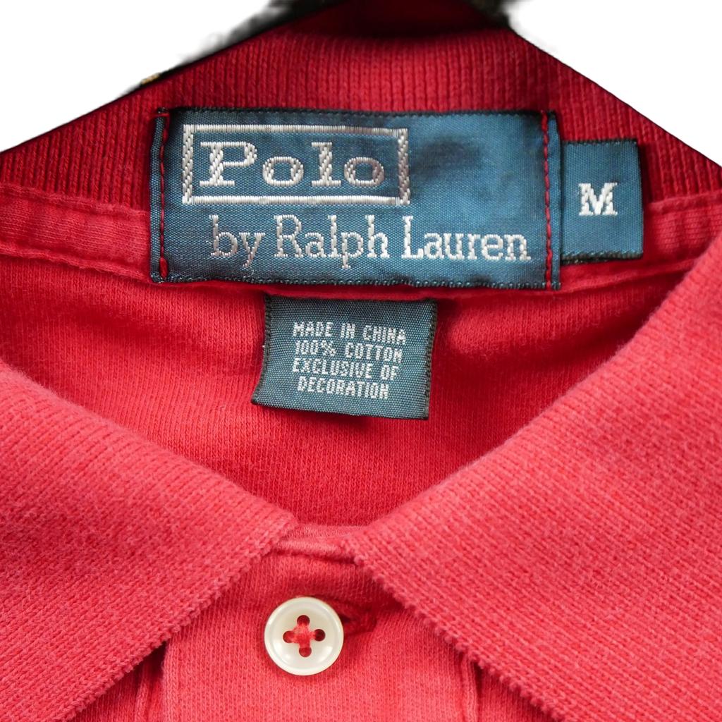 Seconde vie - Polo manches courtes Homme Rouge - Bon état